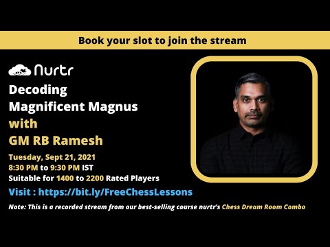 🔥Weekly Free Lesson 5! Decode Magnificent Magnus with GM Ramesh!🔥