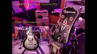 Video thumbnail for Epiphone Les Paul Custom Pro Silverburst by Liquid Studio Productions