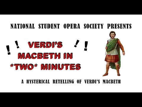 NSOS | Shakespeare in Opera | Verdi's Macbeth in *TWO* minutes