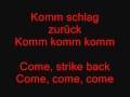 Megaherz Schlag Zurück German Lyrics + English ...