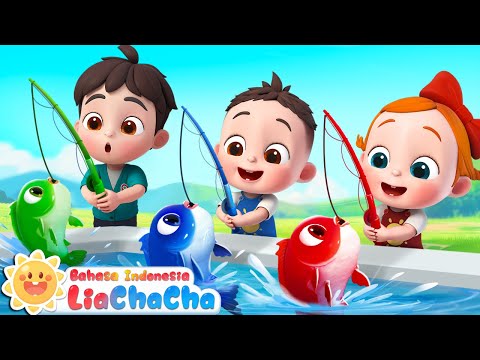Bayi Pergi Memancing 🎣 | Lagu Memancing | Lagu Lucu | Lagu Anak-anak | LiaChaCha Bahasa Indonesia