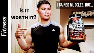 NITRO TECH, Whey Protein Product Review | After consuming my 1st container bottle.