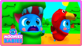 🐶 Who let the dogs out?? Animals song for babies ⭐️ The Mini Moonies Official ⭐️