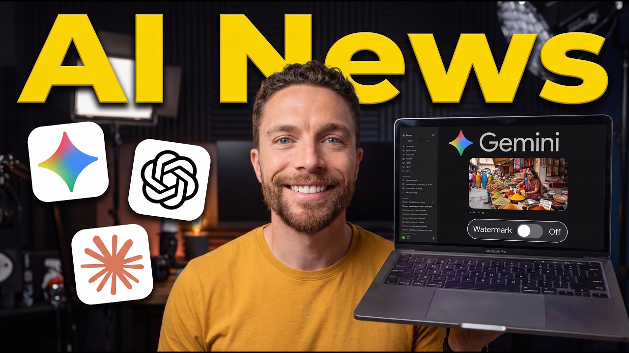 AI News: Gemini Removes Watermarks, Incredible New ChatGPT Tool, Claude Cowork Update and More