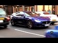 2015 Maserati Ghibli S Q4 Revving & Accelerating in London! Exhaust Sounds!