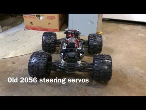 Traxxas E-Maxx steering servo upgrade