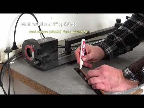 Pfeiltuning Pfeilbau Teil 2: Rohschaft Test