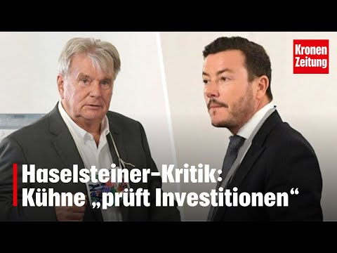 Haselsteiner Kritik: Benko: Harte Worte von Investor Kühne  | krone.tv NEWS