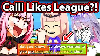 Biboo Couldn't Stop Laughing When Calli Likes League More Than her 【Hololive】