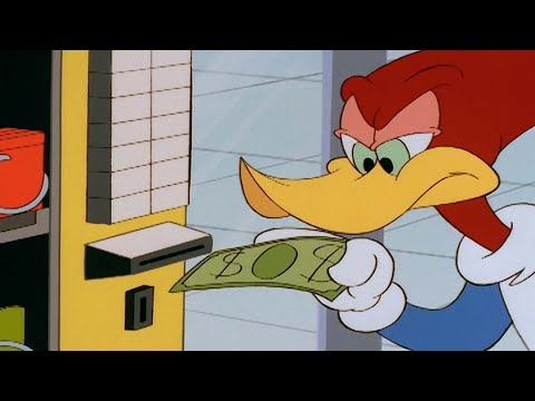 Woody fights the candy machine | Woody Woodpecker
