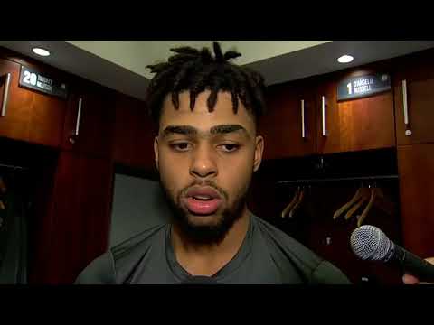 D'Angelo Russell on his 33 points playing Devin Booker and the Suns