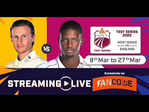 Watch England Tour Of West Indies Live & Exclusively on FanCode!