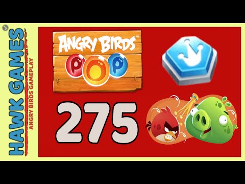 Angry Birds Stella POP Bubble Shooter Level 275 - Walkthrough, No Boosters