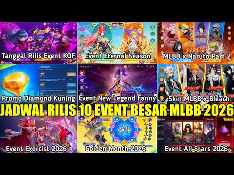 LEAKED SCHEDULE FOR 10 BIG MOBILE LEGENDS EVENTS IN 2026! DIAMOND, EXORCIST, NARUTO, AND BLEACH P...