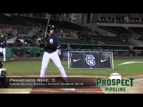 Francisco Ruiz prospect video, C, Carlos Beltran Baseball Academy Class of 2018