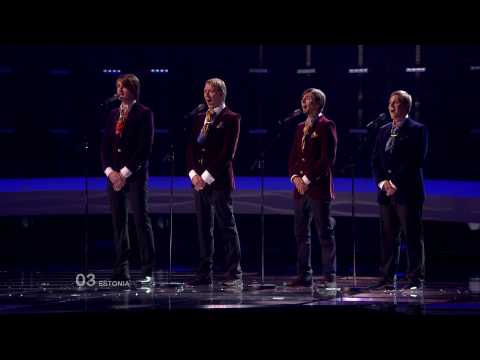 HD HDTV ESTONIA Eurovision Song Contest 2010 1st semi-final LIVE Malcolm Lincoln & Manpower 4 Siren