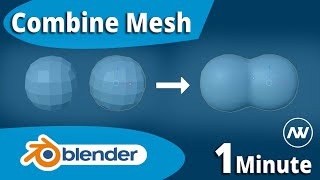 How to Combine Objects into One Mesh in Blender (Sub Surf Modifier, Remesh)