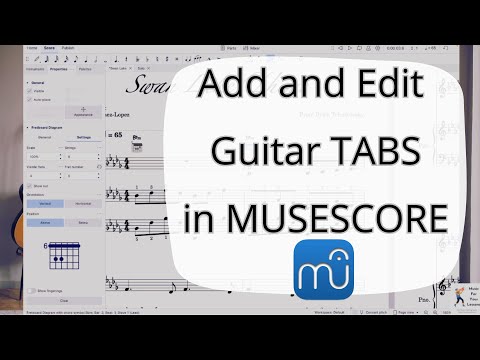 Add and Edit Guitar TABS in MUSESCORE