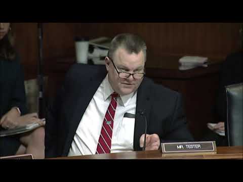 Montana Senator Jon Tester Questions Secretary Sonny...