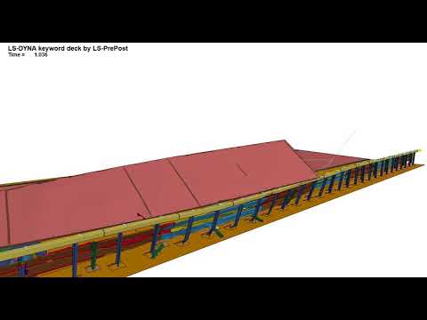 LS DYNA simulation of test TB81, containment level H4B