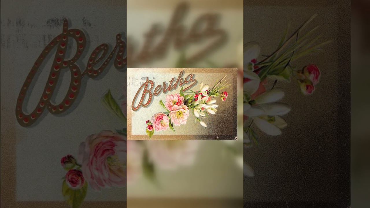 A.J. Ager Easter Series No. 28, Divided Back, Floral 'Bertha', c.1910s Video