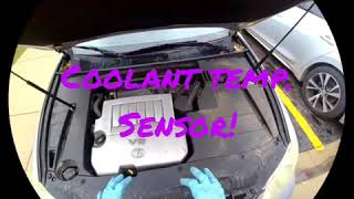 07 lexus es350 scan code P0117 coolant temperature sensor location