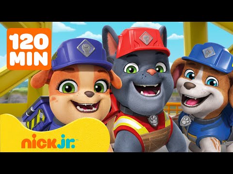 Capa de Rubble e Sua Turma | Charger e Mix resgatam Angra do Construtor! com Wheeler e Rubble | 120 minutos
