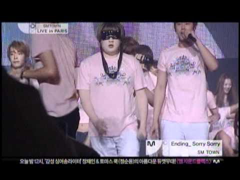110618 Mnet SMTOWN Live World Tour in Paris - Sorry Sorry (Ending)