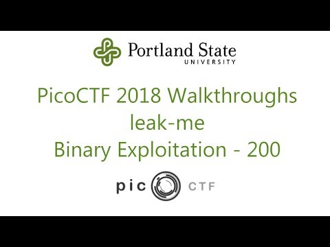 PicoCTF 2018 - leak-me