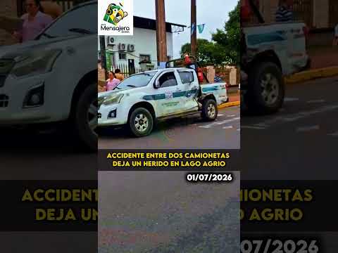 Accidente entre dos camionetas deja un herido en Lago Agrio