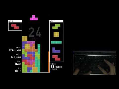 Tetr.io 40 lines handcam
