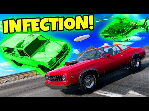 This RANDOM CAR Infection Hide & Seek BROKE BeamNG Drive Multiplayer Mods!