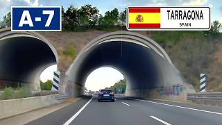 A 7 Tarragona → Altafulla Under Twin Tunnel