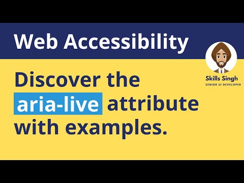 ARIA HTML Tutorial: What is the ARIA LIVE Attribute & How It Transforms Accessibility!