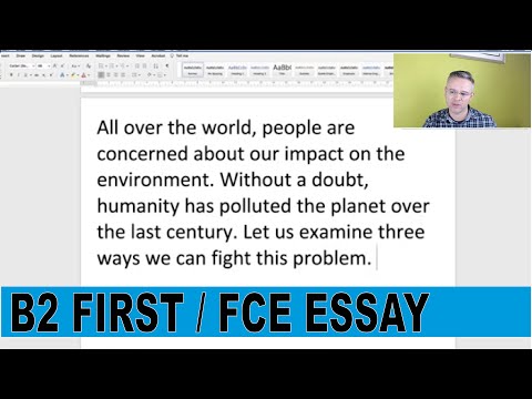 Watch Me Write and Edit the B2 First Writing Part 1 - B2 First Writing Test Tutorial