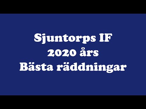 Sjuntorps IF, 2020 års bästa räddningar
