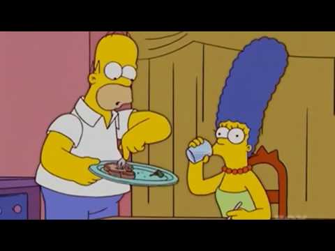 The Simpsons-Homer gives Marge the last pork chop HQ 4:3