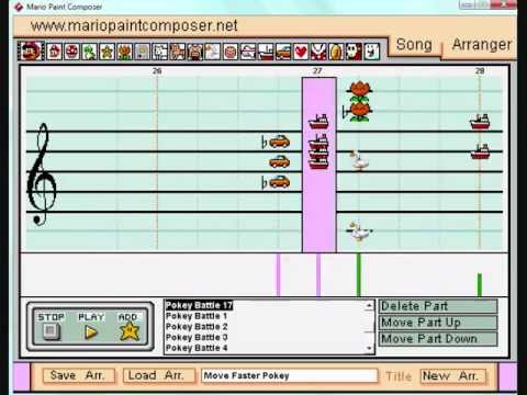 Mother 3: Master Porky's Theme on Mario Paint Composer