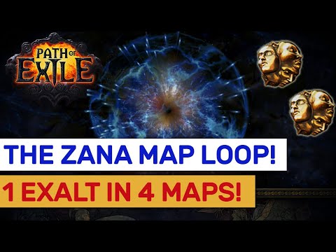 1 Exalt In 4 Maps! Zana Vendor + Question Map Loop Farm! | POE Delirium 3.10