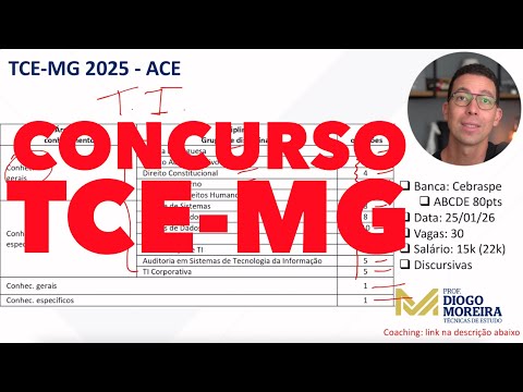 TCE-MG 2025 Exam: Analysis of the notice and study tips