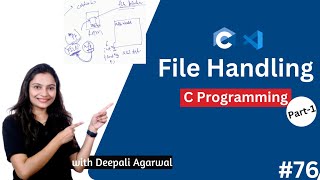 Introduction to File Handling in C | Modes in File Handling ,fopen() | Part-1 #76