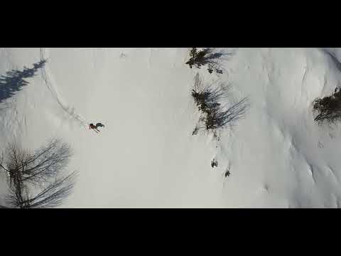 Schi de tura si freeride in Bucegi, Valea Doamnei, drone video
