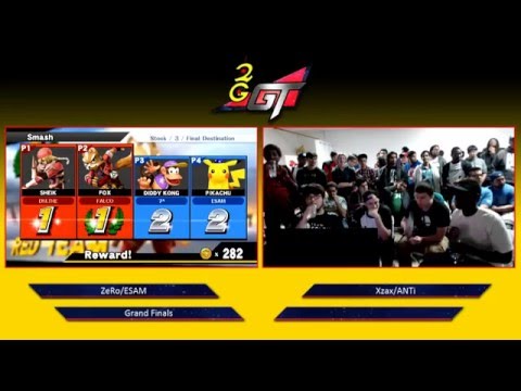 2GGT: ESAM Saga - ZeRo/ESAM (Blue) Vs. Xzax/ANTi (Red) Grand Finals - Smash Wii U