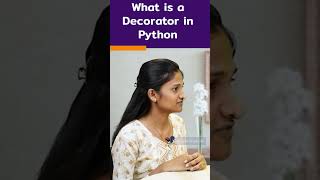 Python Interview Question | What Is a Decorator In Python? | #shorts #kiransir #pythonqestion