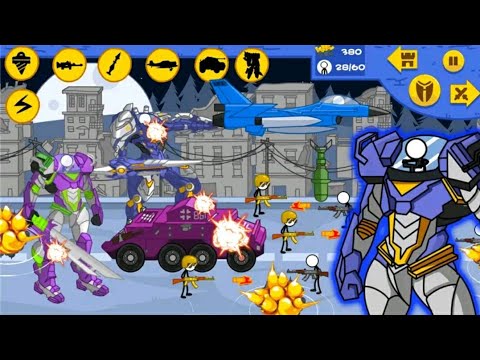 Stickman Modern Total War - Walkthrough Gameplay Part 1 - KasubukTQ