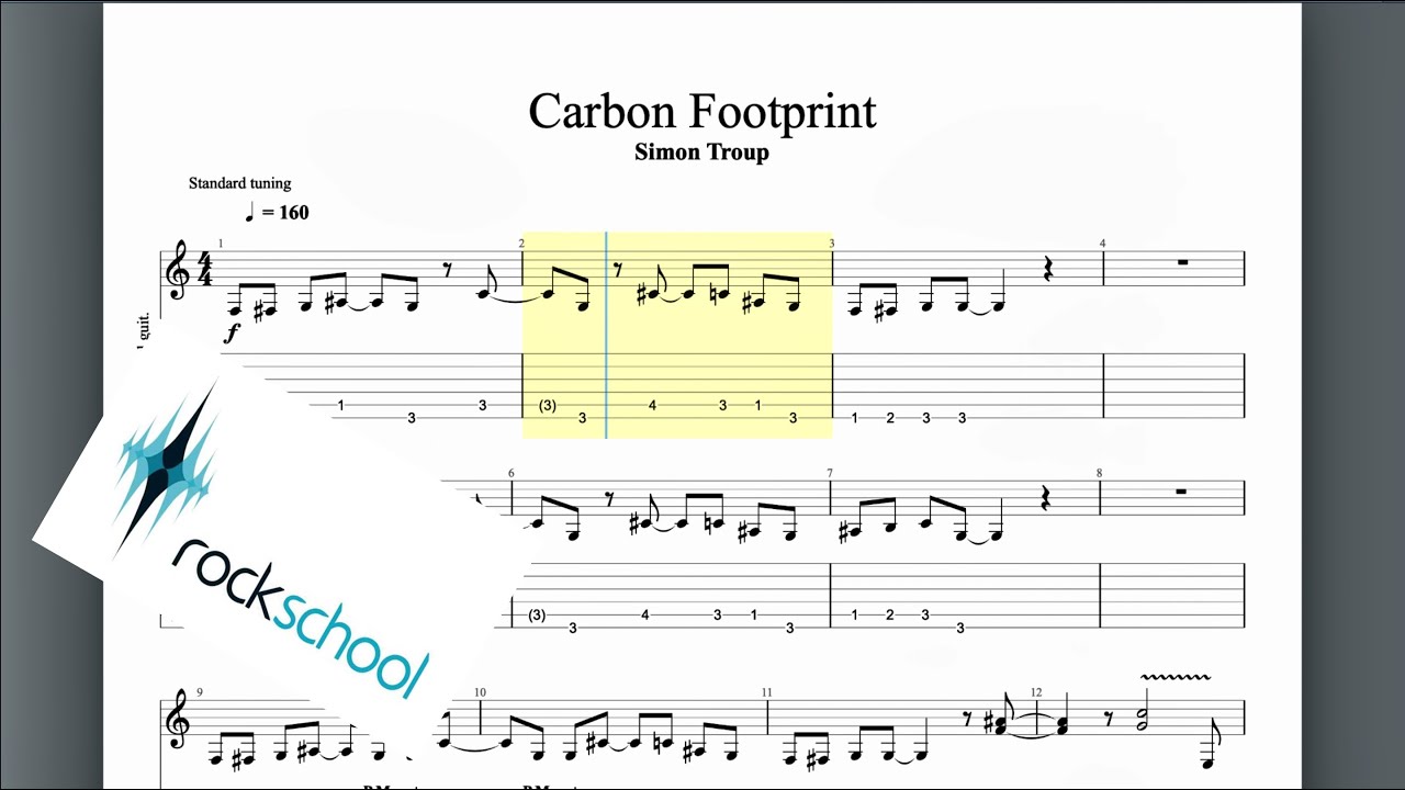 Carbon Footprint Rockschool Grade 4 Guitar