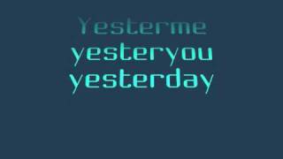 YESTERME, YESTERYOU, YESTERDAY - STEVIE WONDER