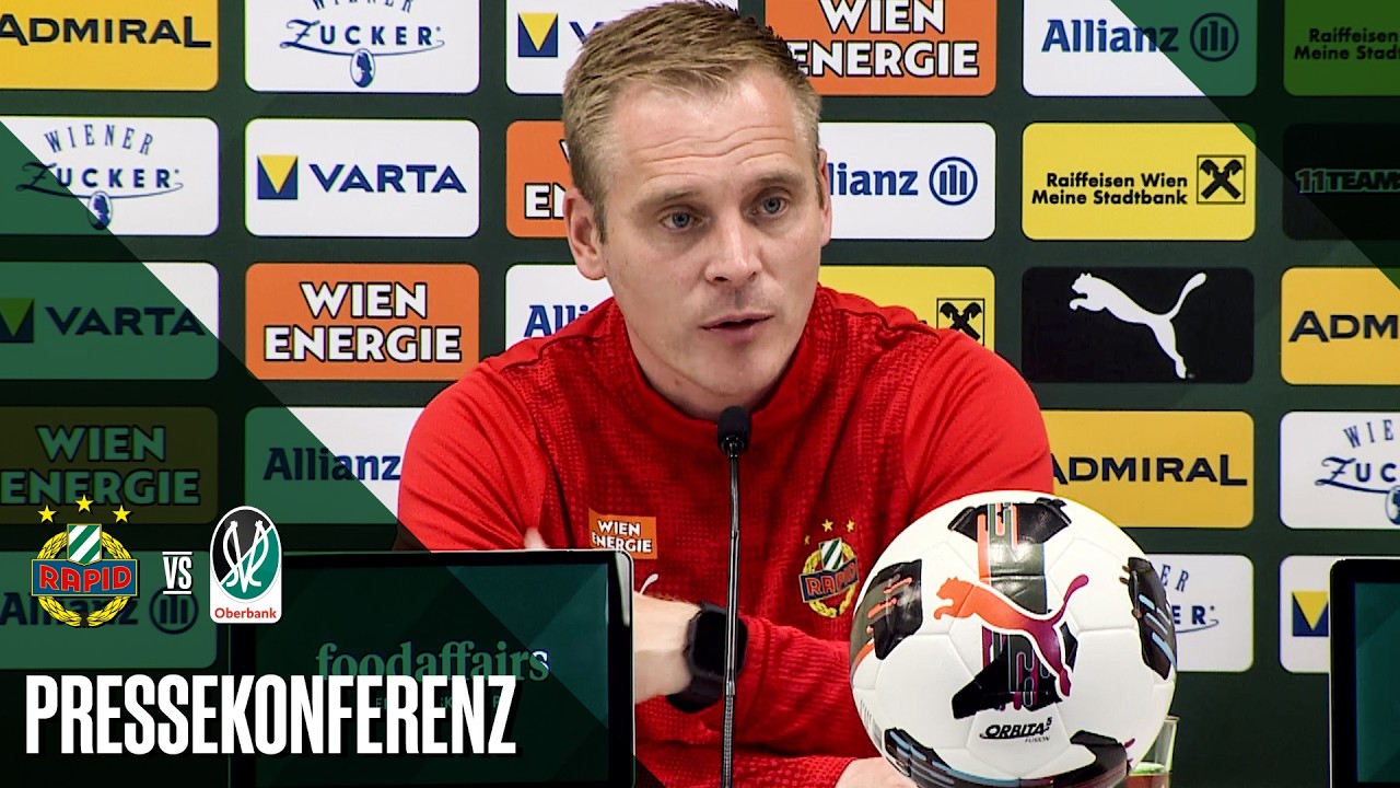 Pressekonferenz nach dem Rückspiel gegen die SV Ried