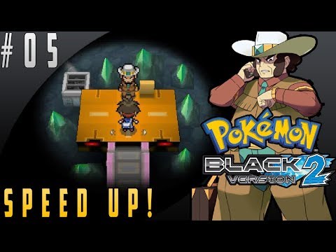 Pokemon Black 2 Walkthrough Part 5 - Driftveil City & Gym Leader Clay (SPEED UP!)