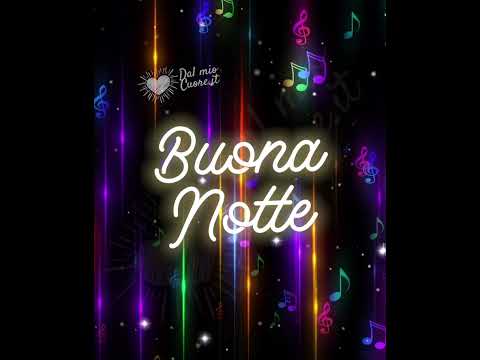 Buonanotte Video e GIF con "note cadenti"